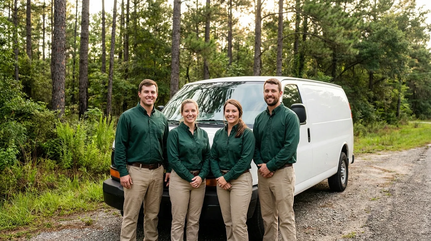 Go Green Restoration of NC technician loading a branded service van